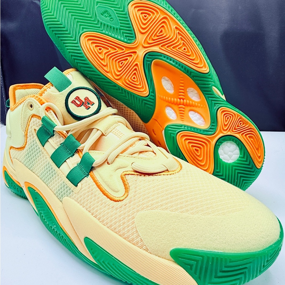 Adidas BYW Select PE Miami Hurricanes Team Issue Basketball Men Sz 12.5 IE0880